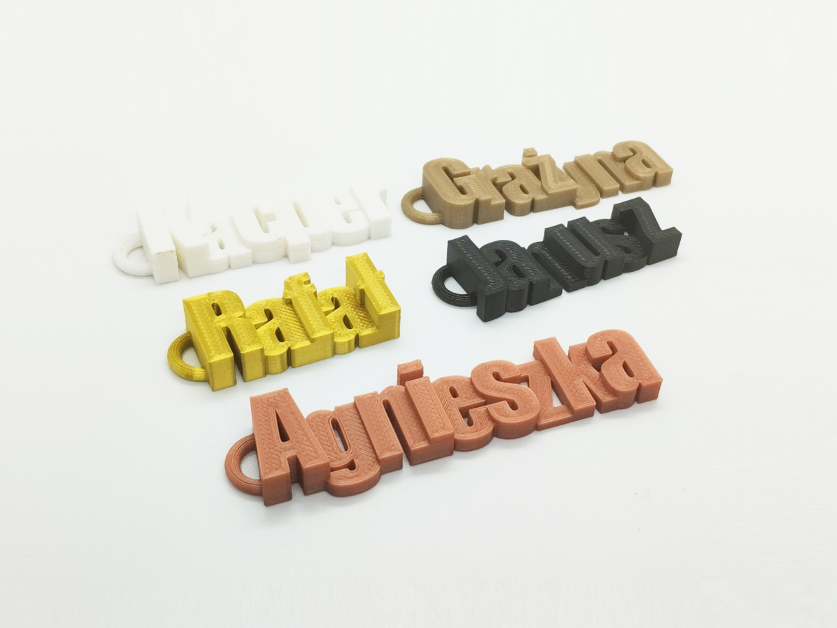 Brelok z imieniem 3D