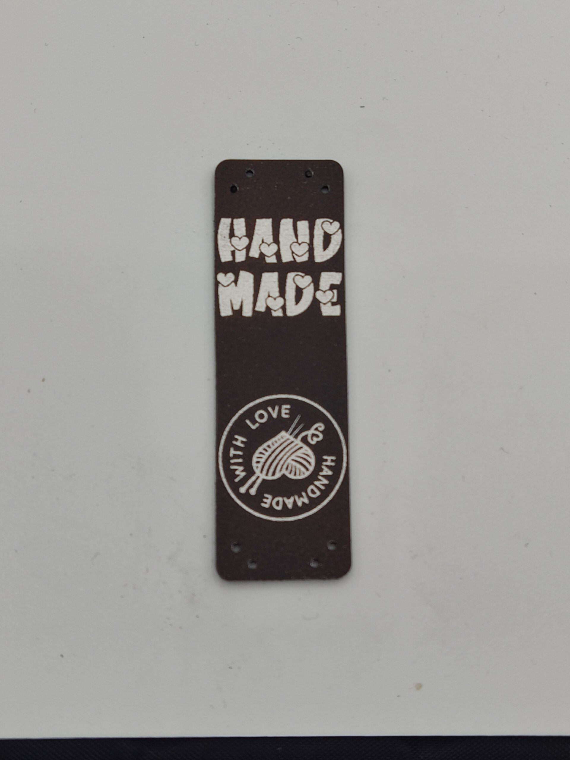 5x Metka przyszywana "Handmade / Handmade with love"
