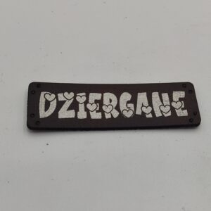 5x Metka przyszywana "Dziergane"