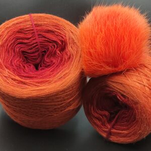 Zestaw na czapkę i szal nr 15