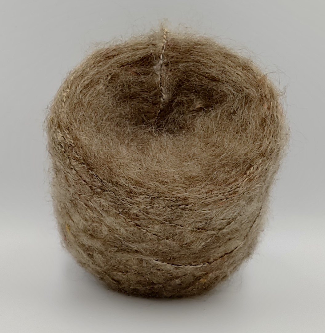 Moherek TWEED. Beż melanż